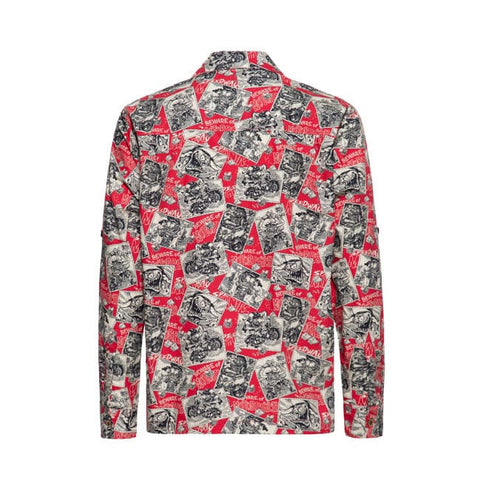 King Kerosin AOP shirt off dark red KING KEROSIN MOTOVEIKALS 21