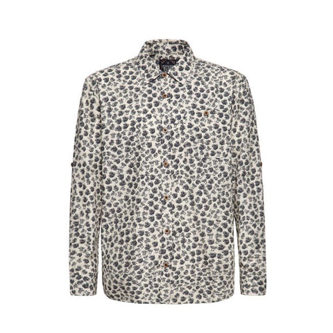 King Kerosin AOP shirt off white KING KEROSIN MOTOVEIKALS 21