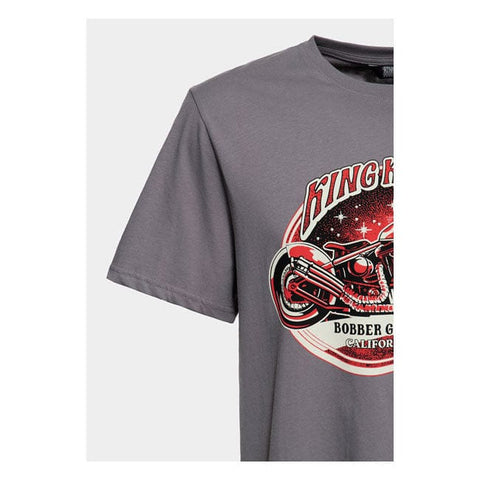 King Kerosin Bobber Garage t-shirt steel grey KING KEROSIN MOTOVEIKALS 21