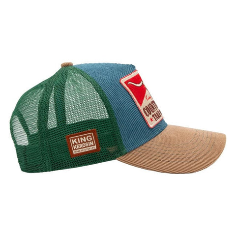 King Kerosin Country Roads cap smoke blue KING KEROSIN MOTOVEIKALS 21
