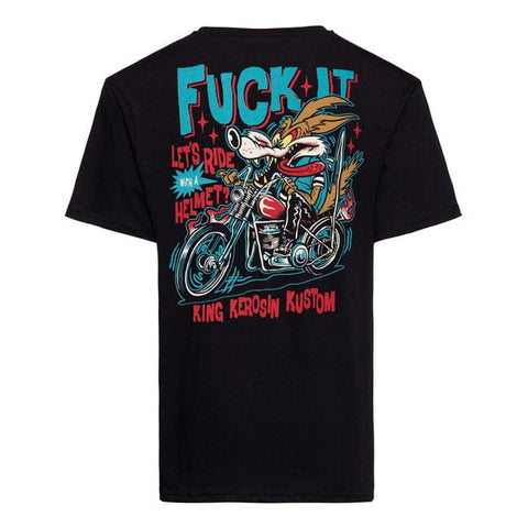 King Kerosin Fuck it t-shirt black KING KEROSIN MOTOVEIKALS 21