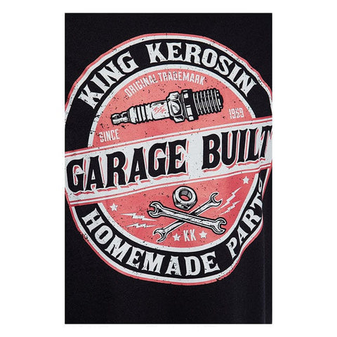 King Kerosin Garage Built t-shirt black KING KEROSIN MOTOVEIKALS 21