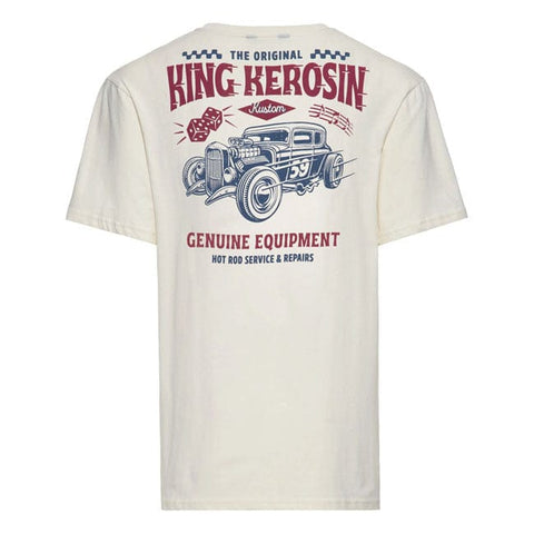 King Kerosin Hot Rod Service t-shirt offwhite KING KEROSIN MOTOVEIKALS 21