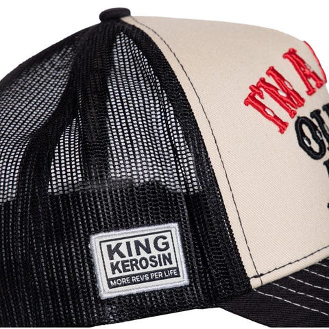 King Kerosin I''m a dirty old man cap black&offwhite KING KEROSIN MOTOVEIKALS 21