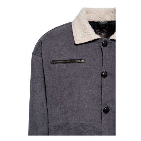 King Kerosin KK corduroy jacket steel grey KING KEROSIN MOTOVEIKALS 21