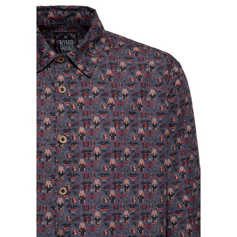 King Kerosin Kustom kulture shirt gray KING KEROSIN MOTOVEIKALS 21