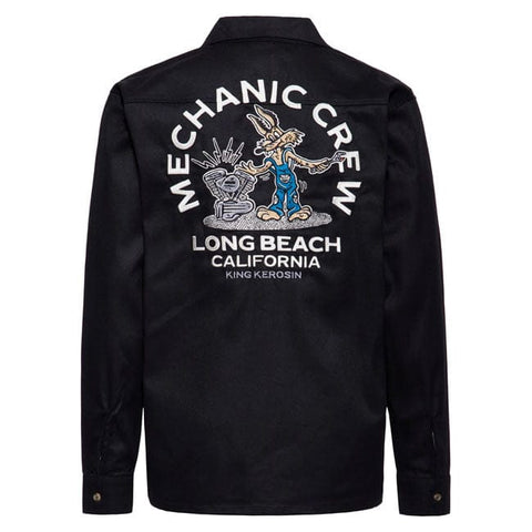 King Kerosin Mechanic Crew shirt black KING KEROSIN MOTOVEIKALS 21
