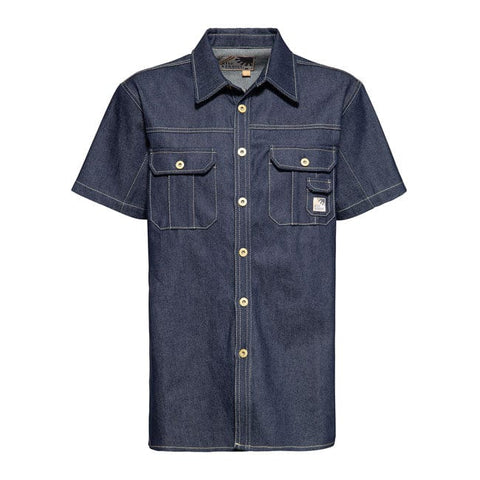 King Kerosin Motor Crew denim worker shirt dark blue wash KING KEROSIN MOTOVEIKALS 21