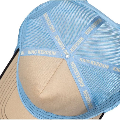 King Kerosin Motorcycle parts cap offwhite&black KING KEROSIN MOTOVEIKALS 21