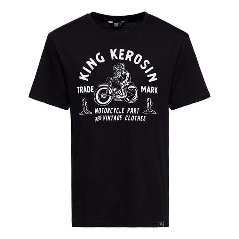 King Kerosin Motorcycle parts t-shirt black KING KEROSIN MOTOVEIKALS 21