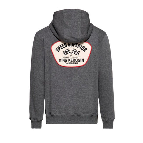 King Kerosin Speed King zip hoodie steel grey KING KEROSIN MOTOVEIKALS 21
