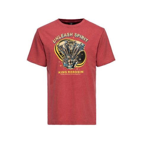 King Kerosin Unleash Spirit t-shirt Burgundy KING KEROSIN MOTOVEIKALS 21