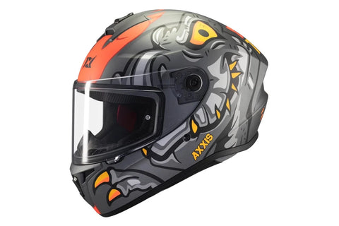 Ķivere AXXIS FF112C Draken S DINOTOON B5 matte red AXXIS MOTOVEIKALS 21