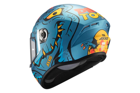 Ķivere AXXIS FF112C Draken S DINOTOON C7 matte blue AXXIS MOTOVEIKALS 21