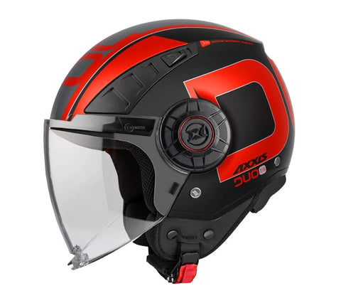Ķivere AXXIS METRO S DUO OF513B B15 black / red AXXIS MOTOVEIKALS 21