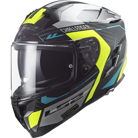 Ķivere Full Face LS2 FF327 CHALLENGER CARBON THORN H-V Yellow 2XL LS2 MOTOVEIKALS 21