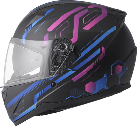 Ķivere GMS Hexago Graphic Blue Violet GMS MOTOVEIKALS 21