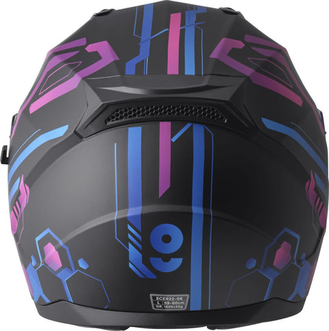 Ķivere GMS Hexago Graphic Blue Violet GMS MOTOVEIKALS 21