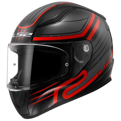 Ķivere LS2 FF353 RAPID II CIRCUIT gloss black red L LS2 MOTOVEIKALS 21