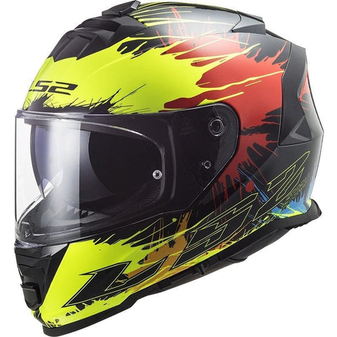 Ķivere LS2 FF800 STORM DROP black yellow red 2XL LS2 MOTOVEIKALS 21