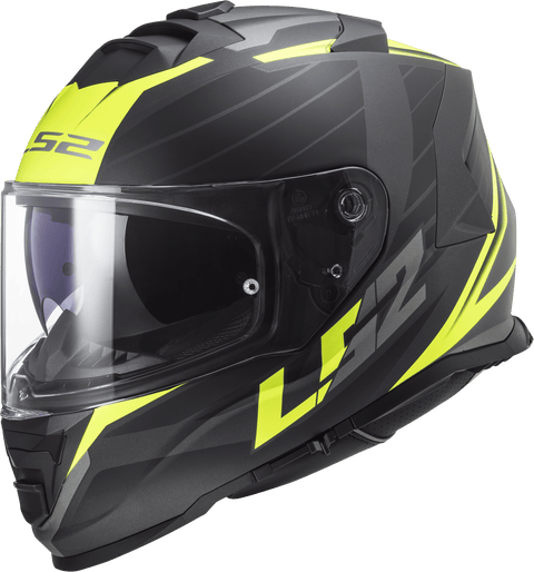 Ķivere LS2 FF800 STORM NERVE matte black H-V yellow LS2 MOTOVEIKALS 21