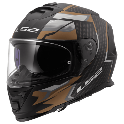 Ķivere LS2 FF800 STORM TRACKER matt black gold LS2 MOTOVEIKALS 21