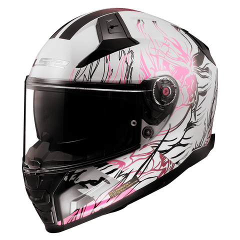 Ķivere LS2 FF811 VECTOR II DARFLO white pink L LS2 MOTOVEIKALS 21