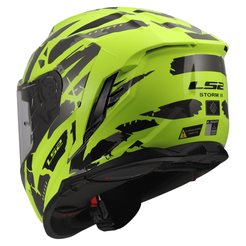 Ķivere LS2 FF818 STORM III KAOS H-V yellow LS2 MOTOVEIKALS 21