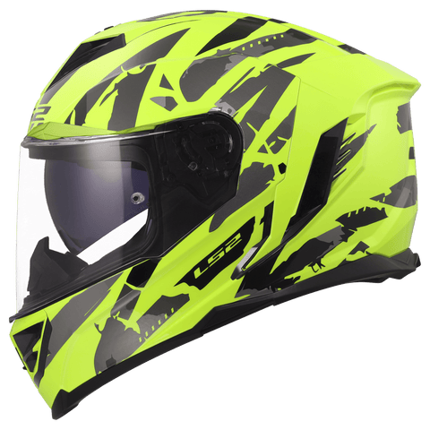 Ķivere LS2 FF818 STORM III KAOS H-V yellow LS2 MOTOVEIKALS 21