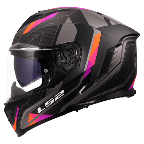 Ķivere LS2 FF818 STORM III SPORTY grey purple LS2 MOTOVEIKALS 21