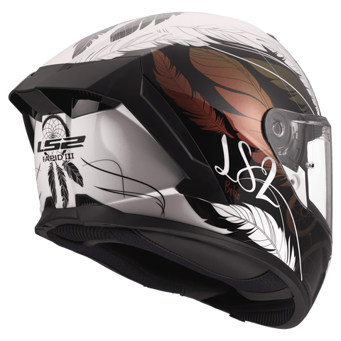 Ķivere LS2 FF820 RAPID III BOHO white black pink LS2 MOTOVEIKALS 21