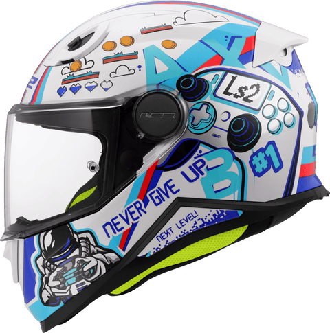 Ķivere LS2 KID FF812 NEXT LEVEL gloss white LS2 MOTOVEIKALS 21