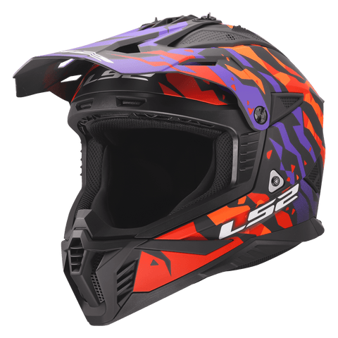 Ķivere LS2 MX708 FAST II GROTESK PURPLE ORANGE LS2 MOTOVEIKALS 21