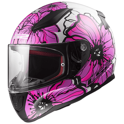 Ķivere LS2 RAPID II FF353 POPPIES gloss pink L LS2 MOTOVEIKALS 21