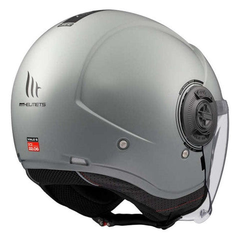 Ķivere MT Helmets Open Face VIALE SV S A12 solid gloss grey L MT HELMETS MOTOVEIKALS 21