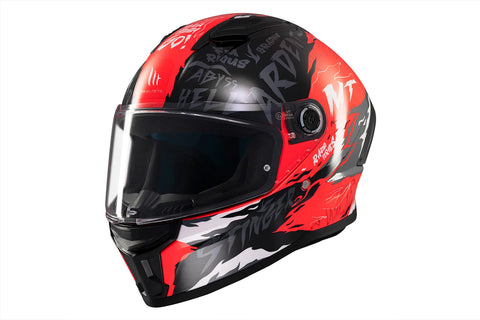 Kivere MT Helmets Stinger 2 Ardent C5 gloss black / red MT HELMETS MOTOVEIKALS 21