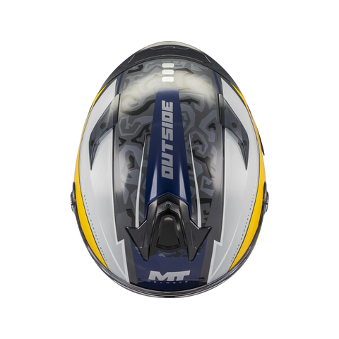 Ķivere MT Helmets Targo S Outside C3 gloss yellow / grey MT HELMETS MOTOVEIKALS 21