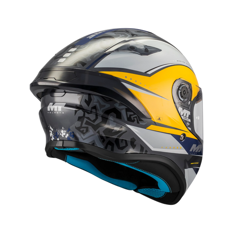 Ķivere MT Helmets Targo S Outside C3 gloss yellow / grey MT HELMETS MOTOVEIKALS 21