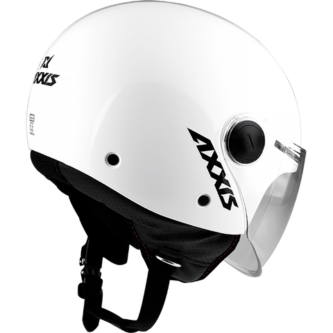 Ķivere Open Face AXXIS SQUARE solid A0 white M AXXIS MOTOVEIKALS 21