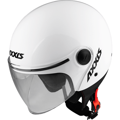 Ķivere Open Face AXXIS SQUARE solid A0 white M AXXIS MOTOVEIKALS 21