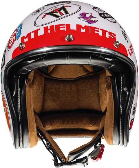 Ķivere Open Face LE MANS 2 SV ANARCHY A0 pērļu balta spīdīga S MT HELMETS MOTOVEIKALS 21