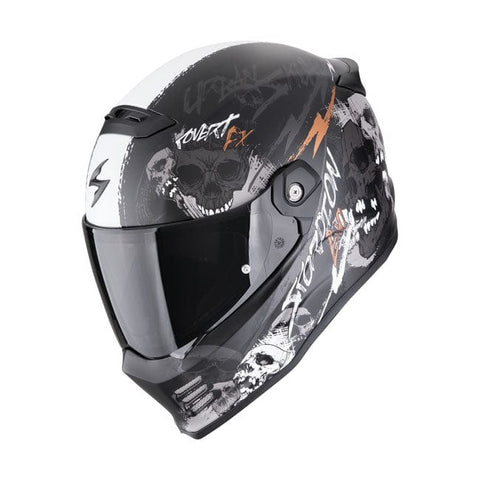 Ķivere Scorpion Covert FX ķivere Skullz black / grey / gold SCORPION MOTOVEIKALS 21