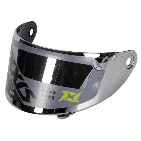 Ķiveres stikls (vizieris) AXXIS V18D silver mirror Draken AXXIS MOTOVEIKALS 21
