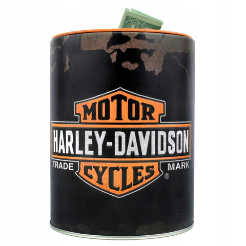 Krājkase Harley Davidson GENUINE LOGO TIN NOSTALGIC ART MOTOVEIKALS 21
