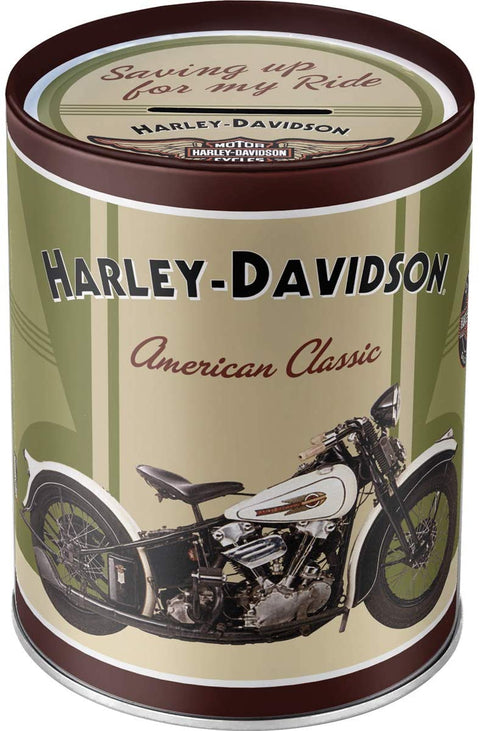 Krājkase HARLEY DAVIDSON green / brown L NOSTALGIC ART MOTOVEIKALS 21