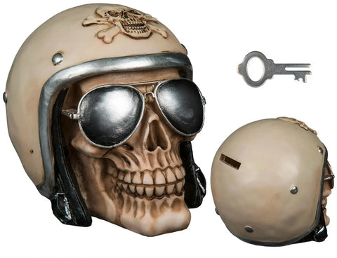 Krājkase SKULL 16x12cm REPLICA MOTOVEIKALS 21