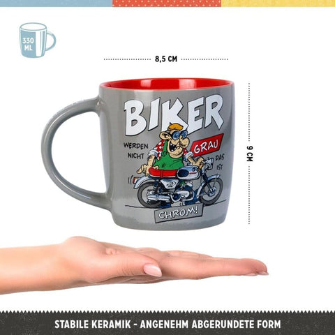 Krūze MOTOMANIA BIKER CHROM! NOSTALGIC ART MOTOVEIKALS 21