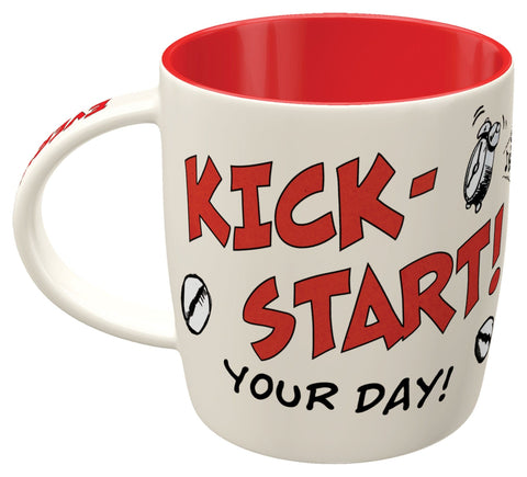Krūze MOTOMANIA KICK START YOUR DAY NOSTALGIC ART MOTOVEIKALS 21