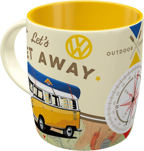 Krūzīte VW Let's GET AWAY dāvanu kastītē NOSTALGIC ART MOTOVEIKALS 21