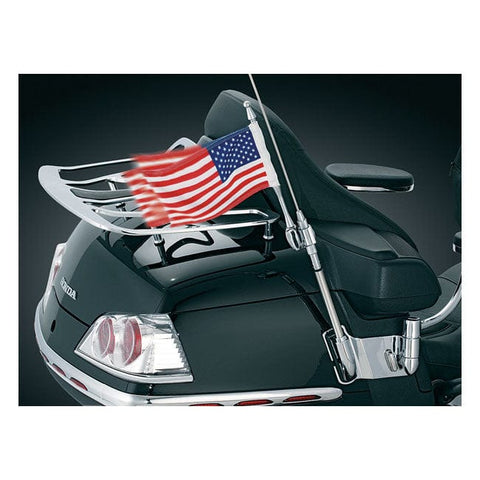 Kuryakyn, Antenna flag mount with us flag, chrome KURYAKYN MOTOVEIKALS 21